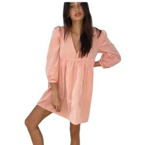 Aritzia Sunday Best Jinx Dress Guava Pink Size XXS Babydoll Flowy